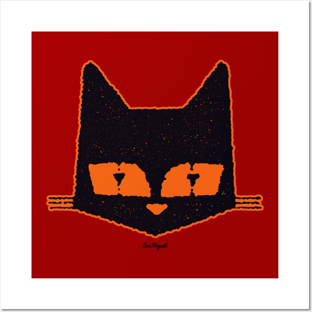 MY CAT IS AWESOME (orange edition) Wall Art by boozecruisecrew